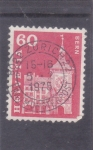 Stamps Switzerland -  Torre del reloj en Berna