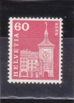 Stamps Switzerland -  Torre del reloj en Berna