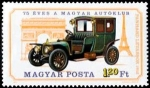 Sellos de Europa - Hungr�a -  75 Aniversario del Automóvil Club Húngaro, Panhard Levassor, 1912