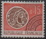 Sellos de Europa - Francia -  Moneda Gala