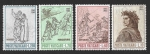 Stamps Vatican City -  410-413 - 700 Aniversario del Nacimiento de Dante Alighieri