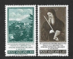Stamps Vatican City -  414-415 - Proclamación de San Benito Como Patrón de Europa