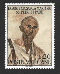 Stamps Vatican City -  449 - XIX Centenario del Martirio de los Santos Pedro y Pablo