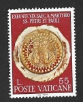 Stamps Vatican City -  450 - XIX Centenario del Martirio de los Santos Pedro y Pablo