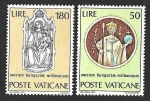 Sellos de Europa - Vaticano -  513-514 - Milenario del Cristianismo en Hungría