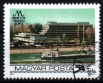 Stamps Hungary -  serie- Hoteles de Budapest sobre el Danubio
