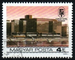 Stamps Hungary -  serie- Hoteles de Budapest sobre el Danubio