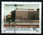 Stamps Hungary -  serie- Hoteles de Budapest sobre el Danubio