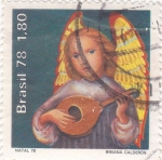 Stamps Brazil -  ANGEL TOCANDO  MANDOLINA