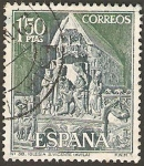 Stamps Spain -  1877 - Iglesia de San Vicente en Avila