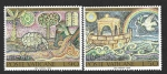 Stamps Vatican City -  548-549 - I Centenario de la Unión Postal Universal. UPU