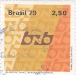 Sellos de America - Brasil -  25 aniversario Banco del Nordeste de Brasil