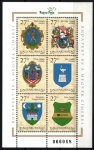 Stamps Hungary -  Escudos condados de Hungría