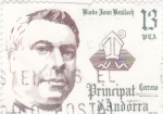 Stamps : Europe : Andorra :  Bisbe Joan Benlloch