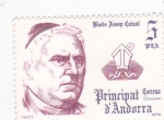 Stamps : Europe : Andorra :  Bisbe Josep Caixal 