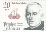 Stamps : Europe : Andorra :  Bisbe Josep de Boltas 