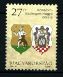 Sellos de Europa - Hungr�a -  serie- Escudos condados de Hungría
