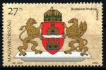 Sellos de Europa - Hungra -  serie- Escudos condados de Hungría