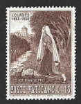 Stamps Vatican City -  235 - I Centenario de la Aparición de la Virgen de Lourdes