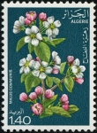 Stamps : Africa : Algeria :  árboles en flor, manzana