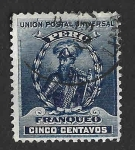 Stamps Peru -  145 - Francisco Pizarro