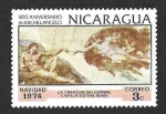Stamps Nicaragua -  956 - 500 Aniversario del Nacimiento de Michelangelo Buonarroti