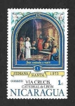 Stamps Nicaragua -  969 - Semana Santa. Estaciones de la Cruz