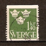 Stamps : Europe : Sweden :  TRES  CORONAS