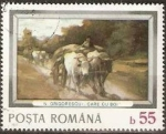 Stamps Romania -  Pinturas de Grigorescu, Carreta de bueyes