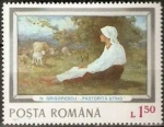 Stamps Romania -  Pinturas de Grigorescu, Pastora