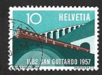 Stamps Switzerland -  360 - LXXV Aniversario del Ferrocarril de San Gotardo
