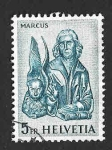 Stamps Switzerland -  407 - San Macos Evangelista