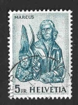Stamps Switzerland -  407 - San Macos Evangelista
