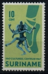 Stamps Suriname -  XX aniv. Centro Nacional de Cultúra