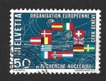 Sellos de Europa - Suiza -  475 - Organización Europea para la Investigación Nuclear (CERN)