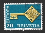 Stamps Switzerland -  488 - LLave (Europa Cept)