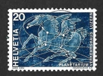 Stamps Switzerland -  496 - Apertura del I Planetario Suizo, Lucerna