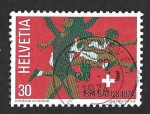 Stamps Switzerland -  587 - Centenario de la Asociación Suiza de Gimnastas y Deportes Obreros 