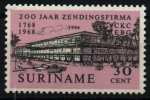 Stamps Suriname -  serie- Bicentenario casa misioneros evangelistas