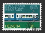 Sellos del Mundo : Europa : Suiza :  729 - Centenario del Tranvía de Zúrich