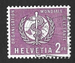 Sellos de Europa - Suiza -  5O34 - Organización Mundial de la Salud (OMS)