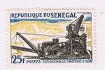 Stamps : Africa : Senegal :  Explotation de phosphate a Taïba