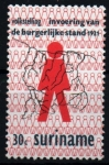 Stamps Suriname -  50 aniv. 1Âº censo
