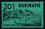 Stamps Suriname -  serie- 125 aniv. asentamiento Albina