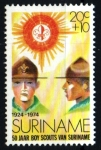 Stamps Suriname -  serie- 50 años Escultísmo en Surinam