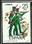 Stamps Spain -  Infanteria Ligera