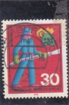 Stamps Germany -  bombero