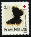Sellos de Europa - Finlandia -  serie- Cruz Roja- Mariposas