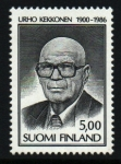 Sellos de Europa - Finlandia -  Homenaje presidente de la República