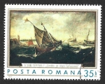 Stamps Romania -  2264 - Pintura de Barcos
